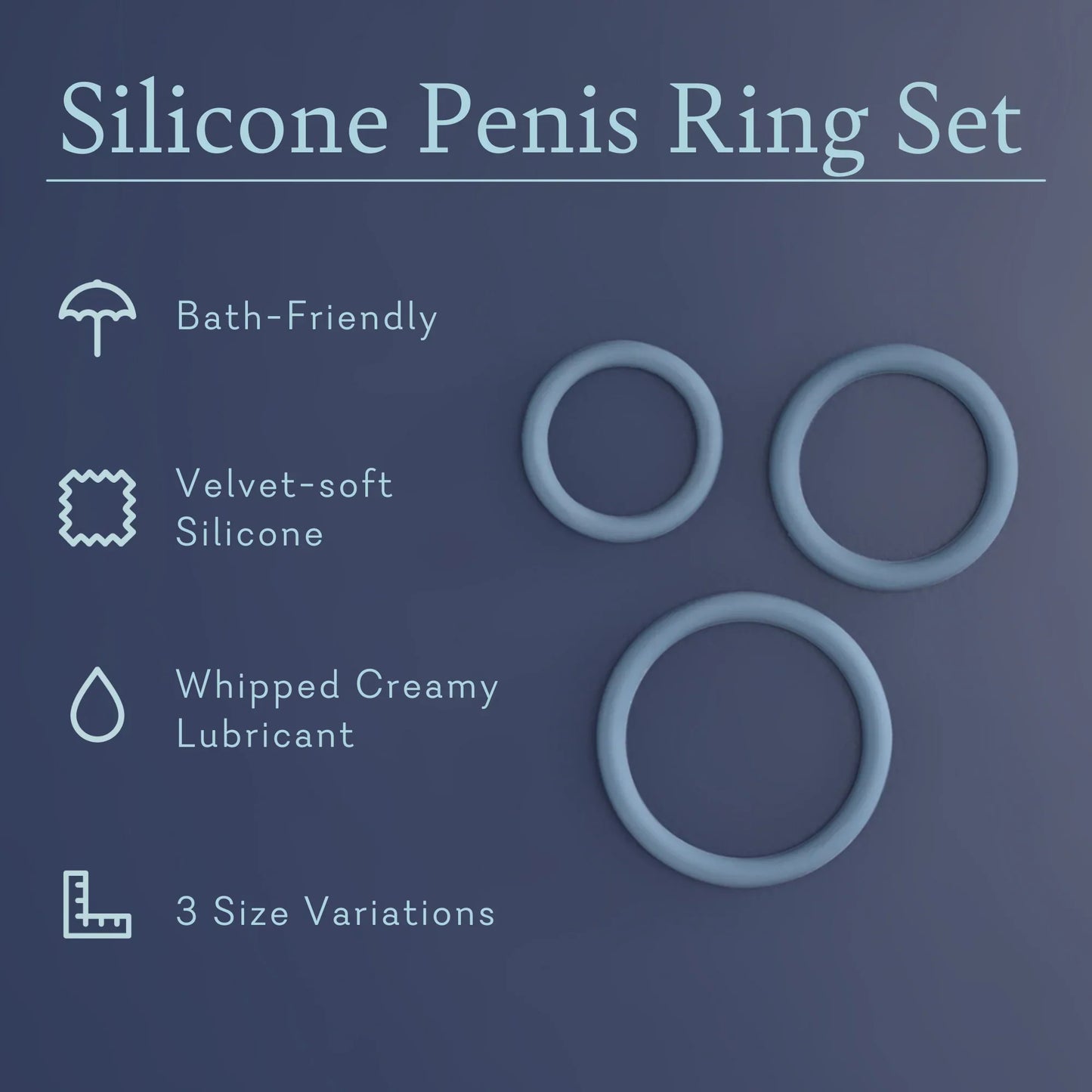 Silicone Penis Ring Set